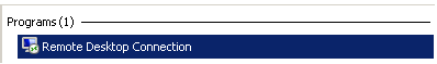Remote Desktop Connection 