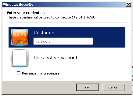 Remote Desktop Connection 